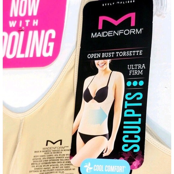 Flexees Dream 1866 XL Torsette WYOB Maidenform Body Firm Control Shapewear NWT - Picture 16 of 16